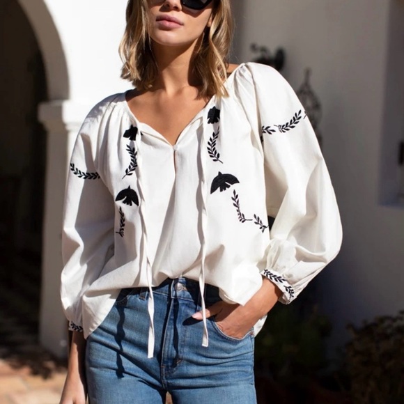Emerson Fry Lucy Dove embroidered top - Picture 5 of 12